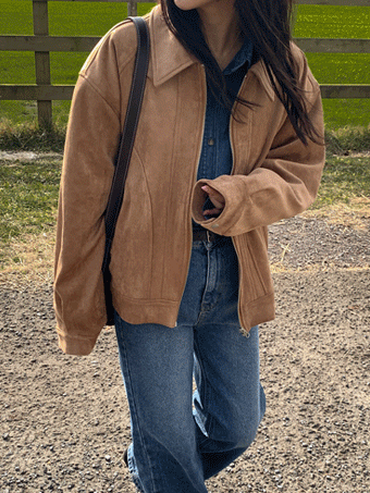 슈에튼 스웨이드 자켓 (3color)